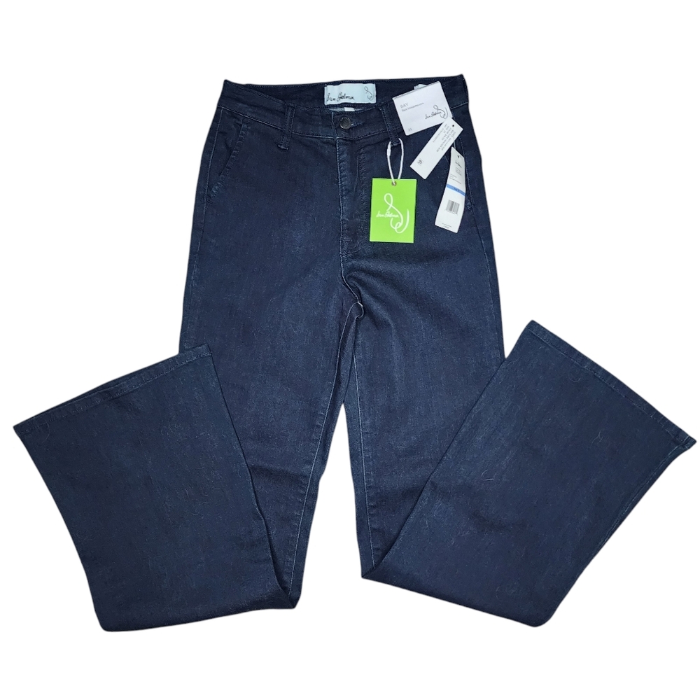 NEW Sam‎ Edelman Womens Size 25 "BAY" Blue  Flare Trouser Jeans